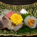 御造り　やりいか　ほうぼう　ひらまさ