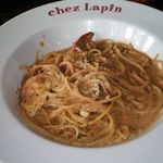 トラットリア シェ ラパン - 渡り蟹とチーズのトマトクリームソースパスタ