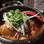 焼鳥 修 - 大山鶏と大根のピリ辛煮