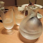 玉屋旅館 - 日本酒を冷酒でいただきます