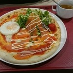 ワンディッシュピッツァミール イオンモール幕張新都心店 - サーモンエッグ(モッツァレラチーズ増量)