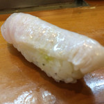 福寿司 - 平目のエンガワ