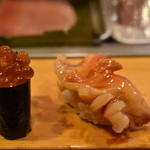 鮨処寿司大 - 生イクラと赤貝