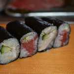 鮨処寿司大 - ひもキュウとネギトロ