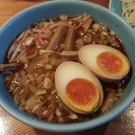 つけそば屋 麺楽 - 201511特つけそば・味玉入り 大盛り\1000 つけ汁