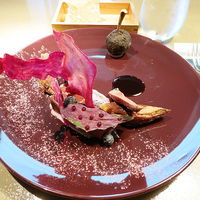 クラフタル - 鳩胸肉のロースト ガトー仕立てのブーダンノワール 鳩モモ肉のパンペアリング(正式名称不明)(＋１０００円)
