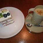 quatre cafe - 洋梨のショートケーキ