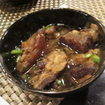 炭火焼鳥あずま - 煮込み、美味しい！