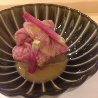 割烹 一楓 - 11月のコース料理 限りなくレアな和牛しゃぶと聖護院カブのゴマだれ