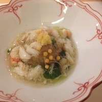 割烹 一楓 - 11月のコース料理 えびのおしんじょとカニあんかけ