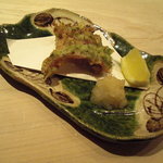 くろぎ - ふかひれの変わり揚げ。