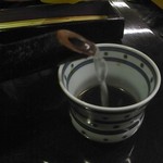 蕎亭 大黒屋 - 蕎麦湯は、自然なつくり。