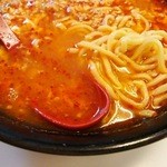 ニュータンタンメン - タンタンメン(辛4倍)麺&汁アップ