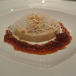 ラ・トルテュ - ヘラ蟹の冷たいフラン
      サツマイモのピュレと甲殻類のジュレ