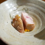 佳肴みを木 - 牛のおっぱいとニンジンピューレのソース