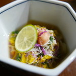 佳肴みを木 - 蟹の菊花酢の物