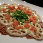 おだいどこ ブルーキャット - レンコンと明太子のパリパリチーズ焼き