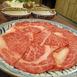 浅草今半 - ランチのすき焼きのお肉