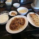 珉珉 - 20151103 ジンギスカン定食＋餃子