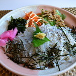 VOYAGE - 生しらすと釜あげの二色丼