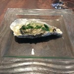 ル ボークープ - 厚岸産の牡蠣　根セロリと林檎のピューレ　シャンパンビネガーのジュレ添え