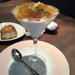 ル ボークープ - 蕪のムースと蟹のジュレ　ズワイガニ、柿と共に