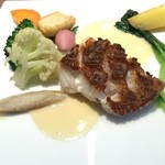 ル ボークープ - 淡路産コブダイのポワレ　白ワインソース