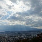 しんたく - 2015.11 雲に隠れる富士山