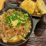 うどん 丸香 - 肉うどん（中）＋野菜天