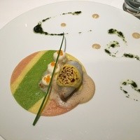 レストランエール - パスタのモザイク画