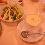 森の中のレストラン こどう - スープとサラダ