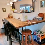 akamichi pizza - カウンター席