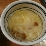中国料理 堀内 - ナメコと白菜のスープ