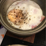 まつや - 焼き立てを食べられる！ハムエッグ♪