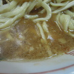 ラーメン二郎 - 【再訪】夜の部のスープ