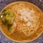 煮干しつけ麺 宮元 - 限定・牡蠣ラーメン　７５０円