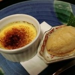 Furenchi Shouan - 「オレンジのクレームブリュレとキャラメルのアイスクリーム」（スペシャルランチ「デザート」）