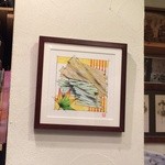 活麺富蔵 - 活麺富蔵をイメージして書かれた絵画　※2015年11月