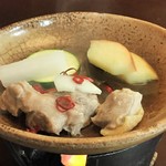 蔦温泉旅館 - シャモロック陶板焼き