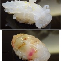 鮨 木島 - ◆烏賊・・ネットリ感、甘みを感じる品。
                ◆鯛・・これは普通かしら。