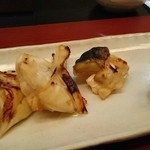 日本料理 喜春 - 焼きふぐ。