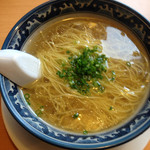 らぁ麺屋まるみ - かけ塩ラーメン（細麺ストレート）¥500