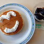 ホットケーキとコーヒーゼリー