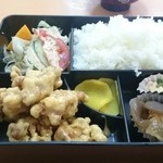 一番 - 日替わり定食（鶏マヨ）大盛50円増しの620円