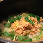 日本料理 晴山 - 2011/11_秋鮭と蓮根の炊き込みご飯