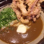 香川 一福 - カレーうどん＋ゲソ天