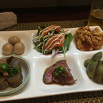 佳肴ながつき - 2015.11. ちょこっと前菜セット