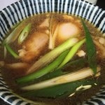 付けダシは、鶏のコクとネギの風味が抜群でした。