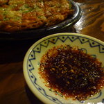 炭々苑 - チーズチヂミとタレ