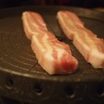 Shinchintaishasokushinshokudoukarakara - サムギョプサル（のお肉） 1200円くらい←曜日で半額！